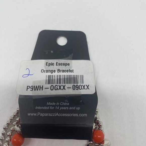 Paparazzi Jewelry Bracelet Epic Escape Orange‎ Women’s Item 2 - Picture 3 of 7